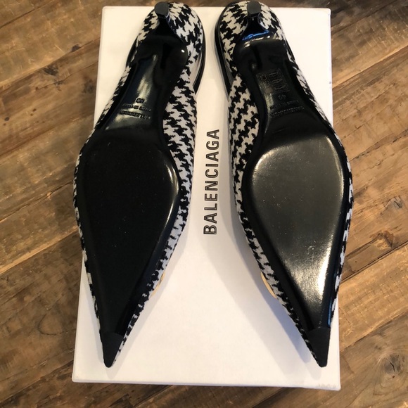 Balenciaga BB Houndstooth Slingback Pump - Picture 5 of 7